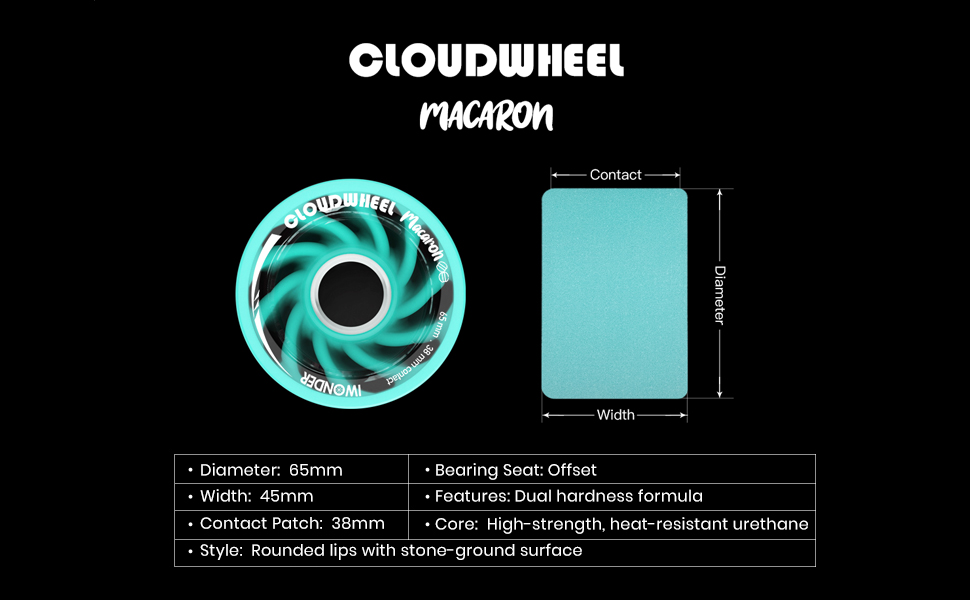 Amazon.com : IWONDER CLOUDWHEEL 65mm Unique Spiral Shock