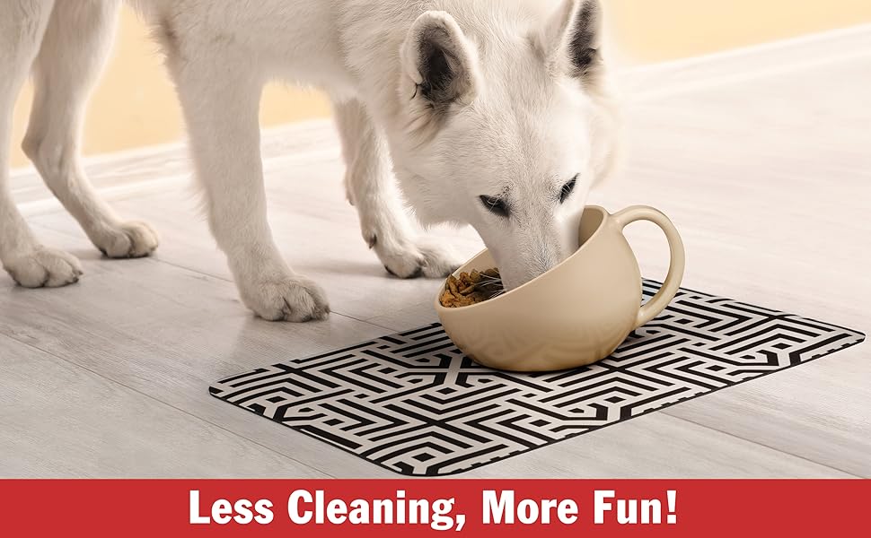 DogBuddy Dog Food Mat Waterproof Dog Mat for Food and Water, Ultra Absorbent Dog