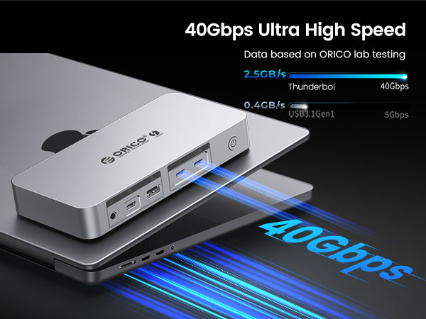 HB13 ORICO Thunderbolt 4 ドッキングステーション ハブ Amazon.com: ORICO Thunderbolt 4 Dock,12-in-1 40Gbps