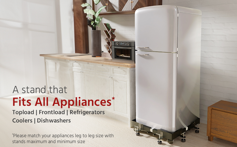 Washing machine stand refrigerator trolley heavy duty air cooler dishwasher portable adjustable