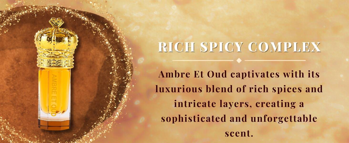 Amber Et Oud scented unisex long lasting arabian perfume oil