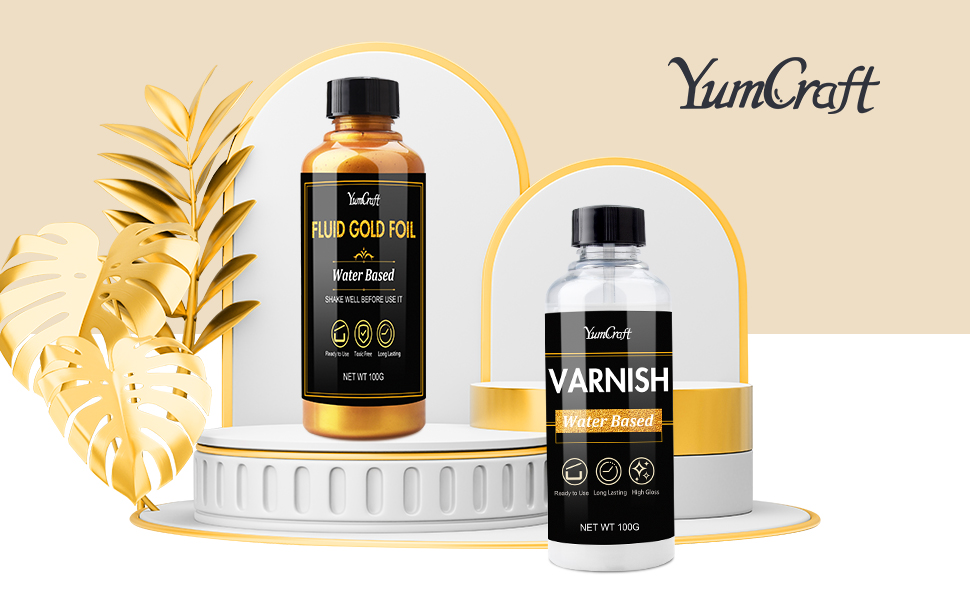 Liquid Gold Leaf Paint Kit