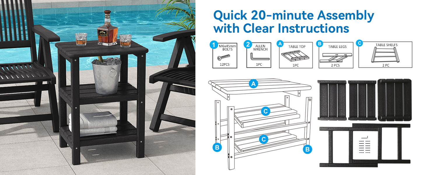 outdoor side table