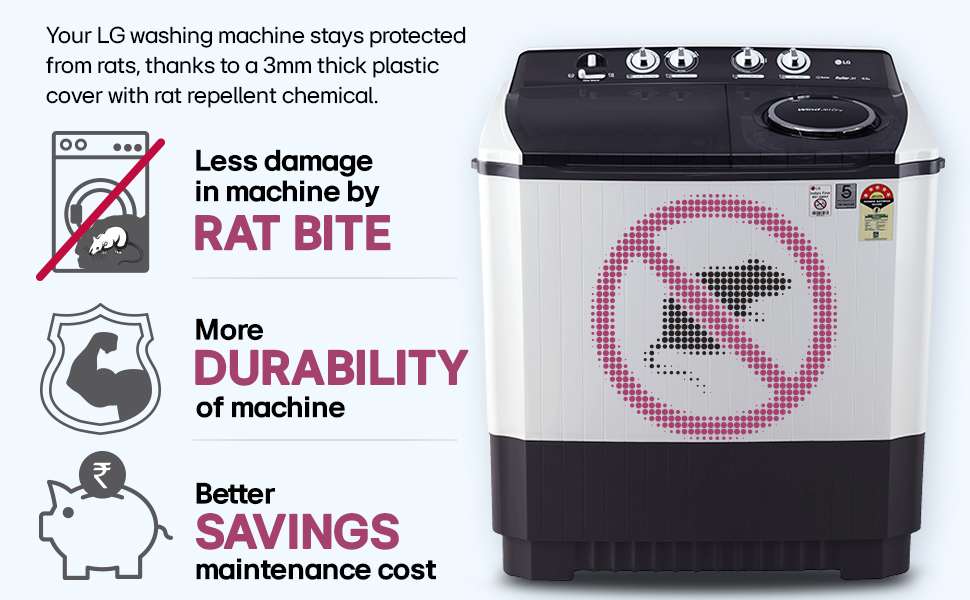 lg semi-automatic washing machine for middle class indian family
