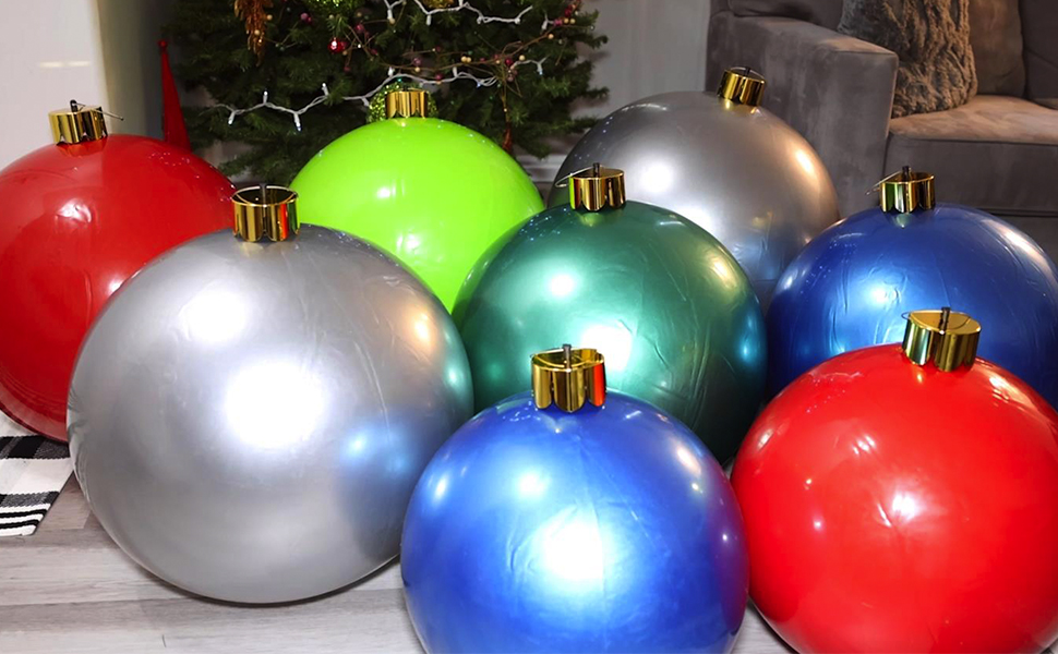 Inflatable Christmas Ornaments, 18" 21.5" or 25