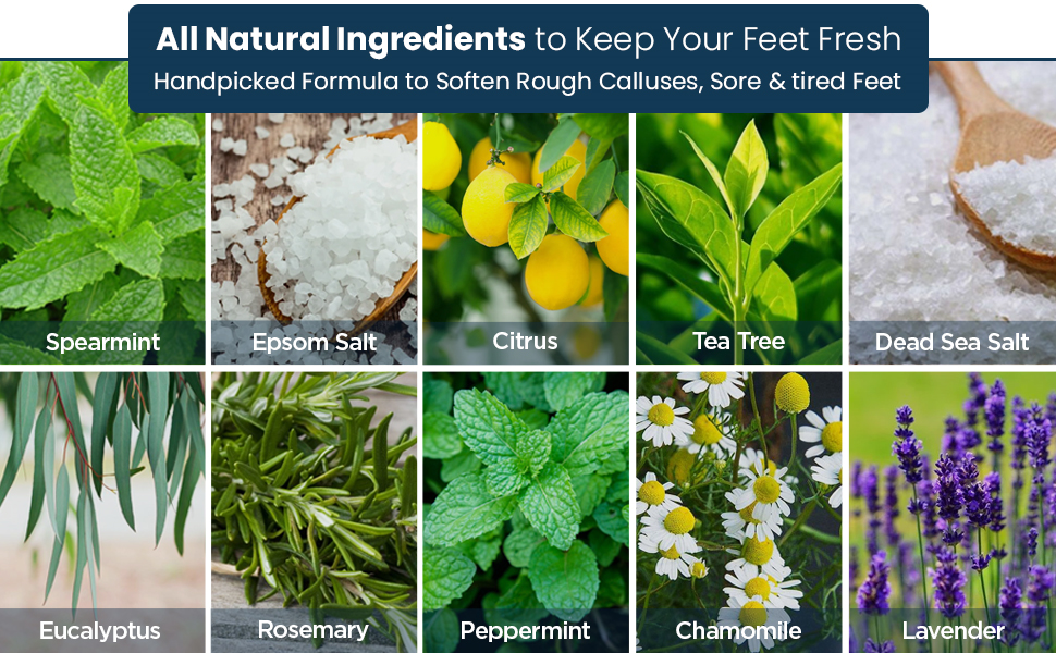 spa soak epsom salt foot soak feet care tea tree foot soak pedicure removedor de callos en los pies