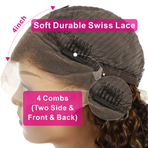 honey blonde lace front wig human hair