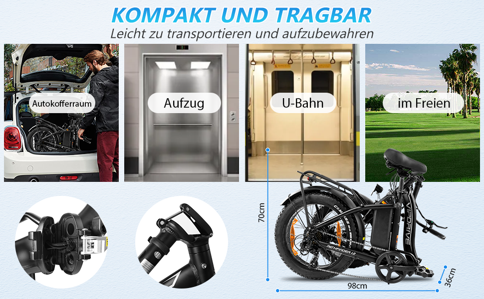 Folding e-bike