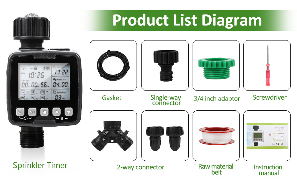 Sprinkler Timer, Hose Timer, Water Timer Programmable Hose