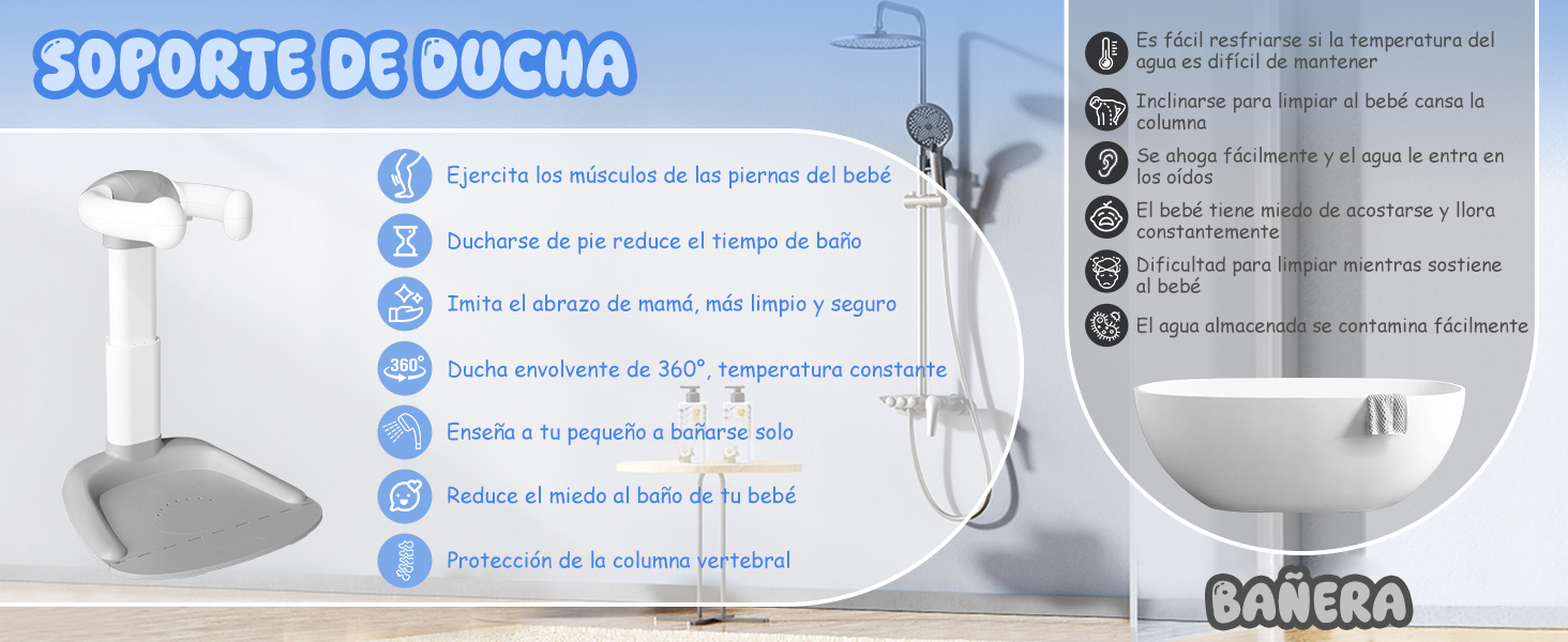 soporte para bañera bebe