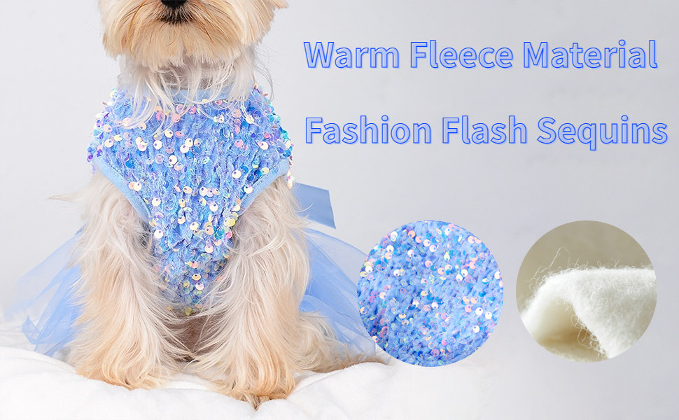 Dog Sweaters for Small Dogs Girl Puppy Sweater Dress Winter Pet Clothes Outfit Cold