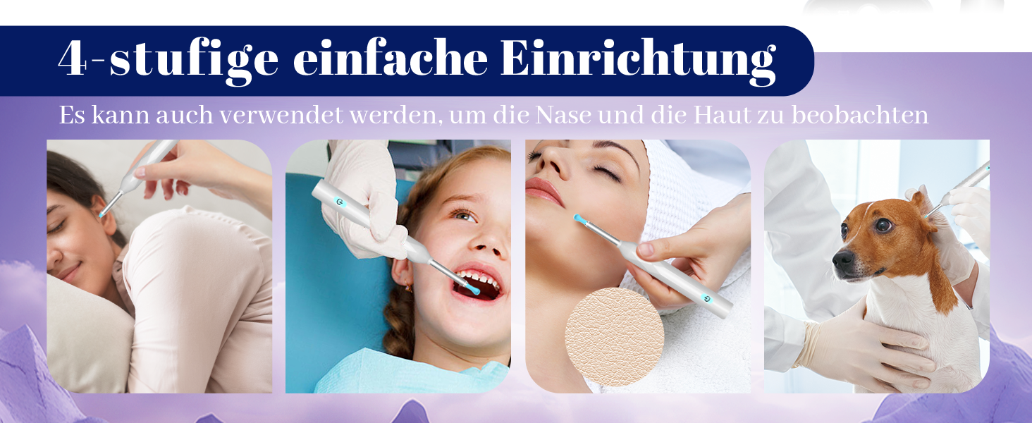 Ohr Endoskop mit 6 LEDs 