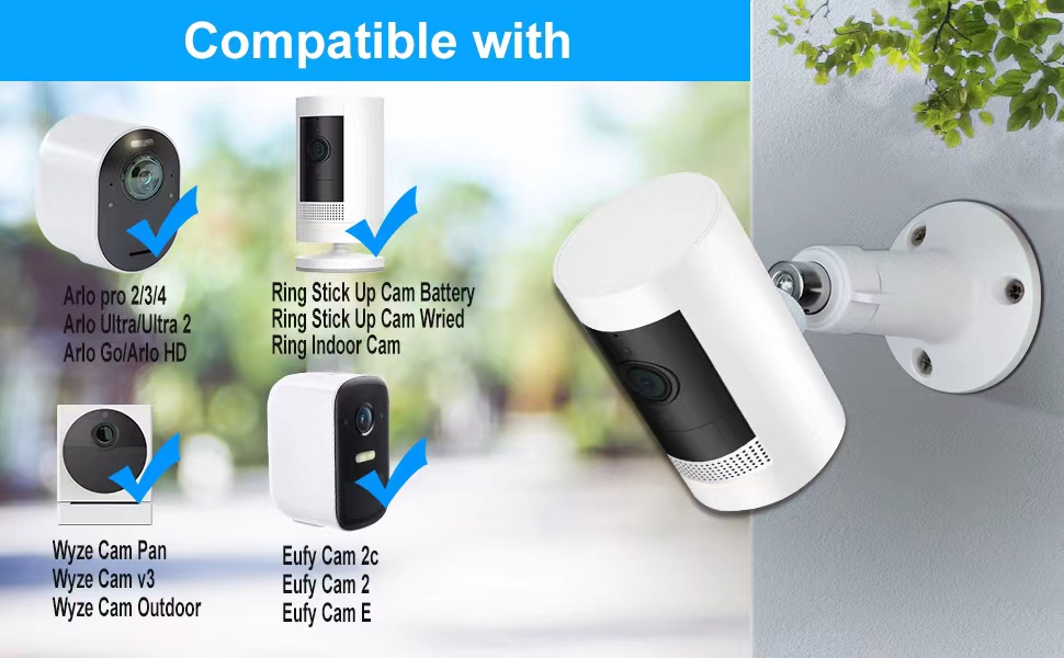 Amazon.com : Wall Mount Compatible with Ring Indoor Cam & Ring Stick Up - Are Ring Stick Up Cam Weatherproof