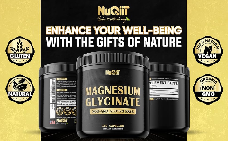 Magnesium Glycinate (2/180Caps)