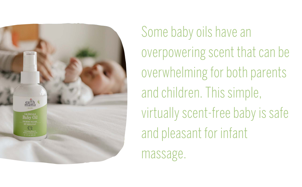 Earth Mama Calendula Baby Oil Massage Oil for Newborn