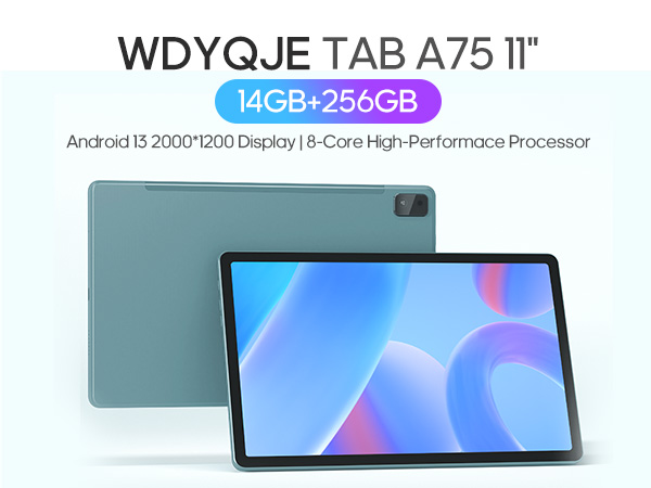 Android13　タブレット　11インチ　14GB RAM 256GB　2K Amazon.com : 11 Inch Tablet, 14(6+8) GB&256GB Storage(Expand