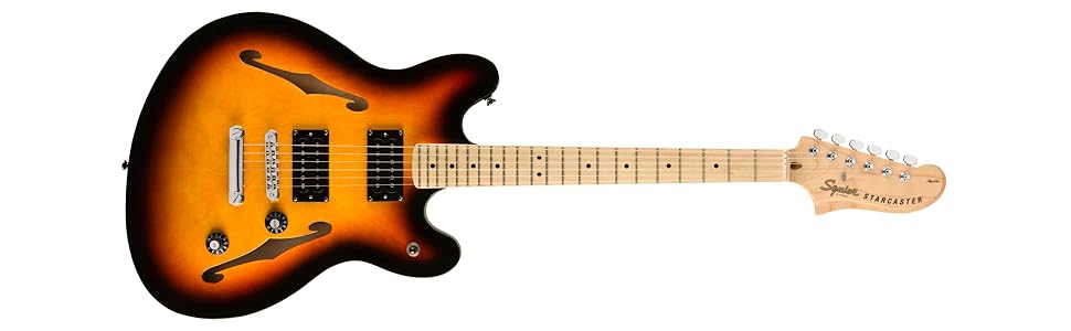 Squier by Fender Affinity Series Starcaster Guitar, Maple