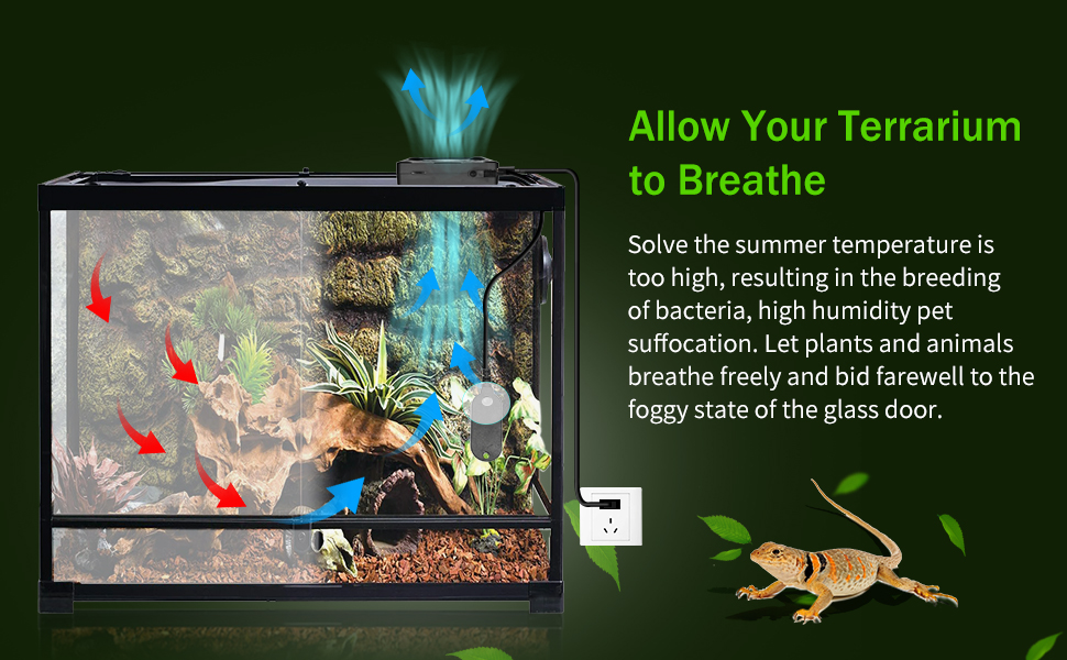 Temperature and humidity fan