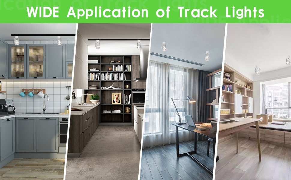 INTWELL 10W H Track Lighting Heads,Dimmable LED Track Light Heads for