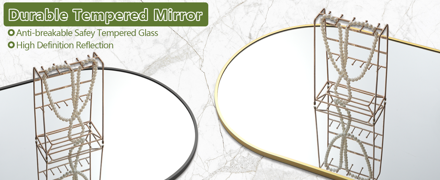 MELOMOIR Oversized Floor Mirror Freestanding Gold Arched Mirror