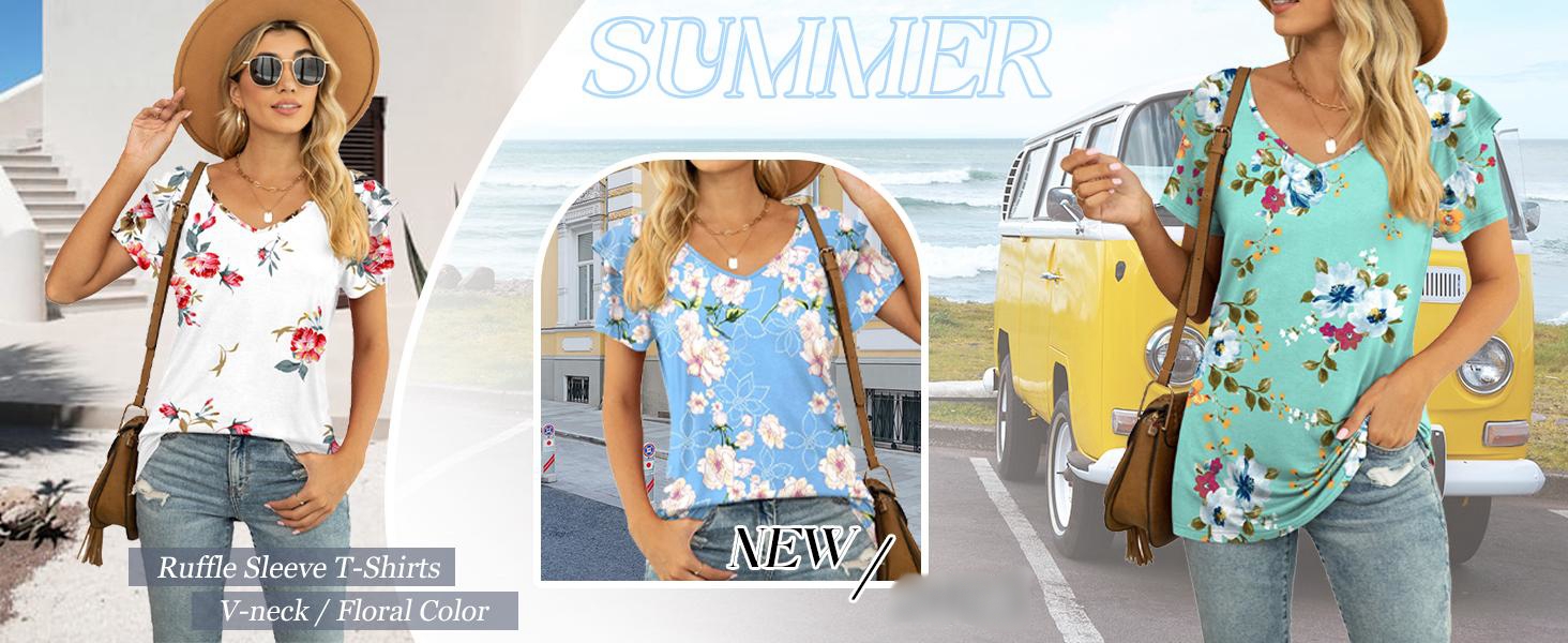 v neck tops for women