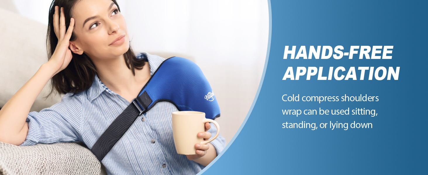 Hilph Shoulder Ice Pack Hot Cold Compress Ice Pack for Rotator Cuff