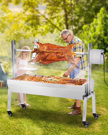 Electric Rotisserie Grill Kit