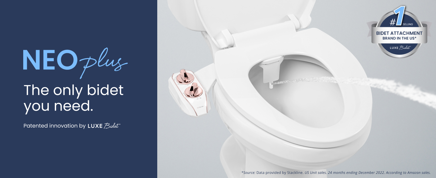 LUXE Bidet NEO 120 Plus NextGeneration Bidet Toilet Seat Attachment