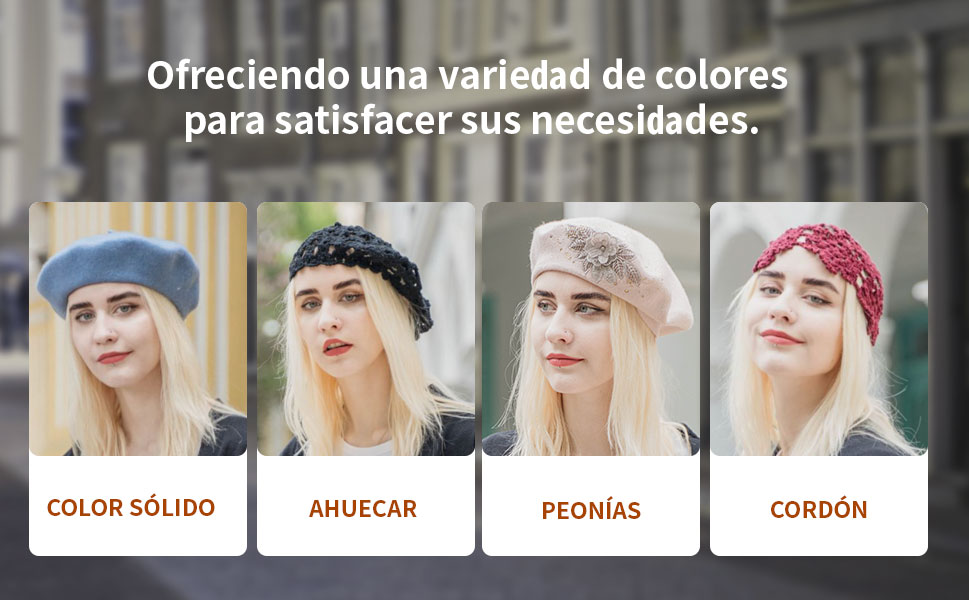 Boina de lana de invierno