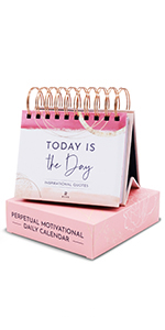 Inspirational calendar motivational calendar office decor for women desk decor for women