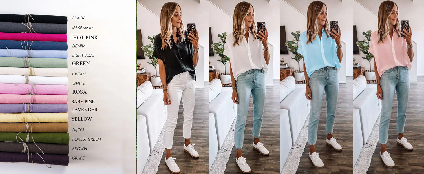 cotton button up shirts