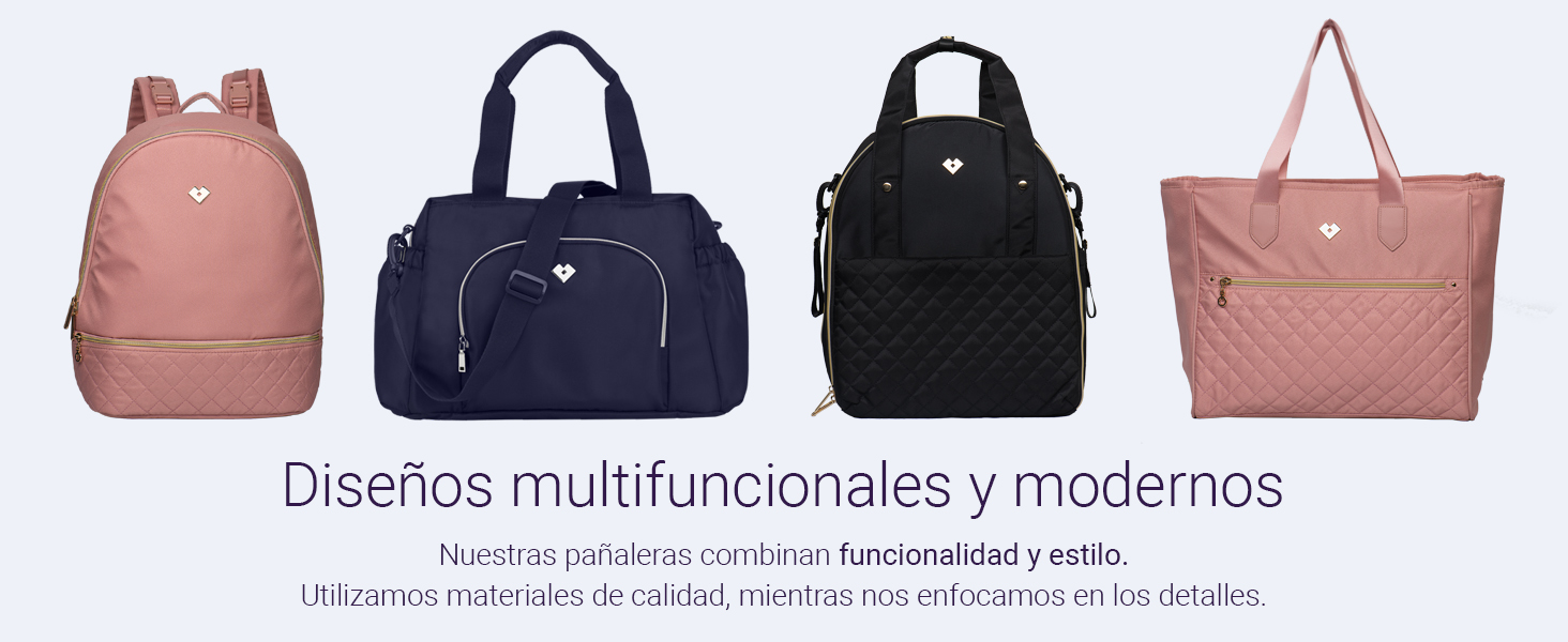 Pañaleras bebe mochilas modernas niña niño bolsas tote mujer dama regalos mama maternidad pañales