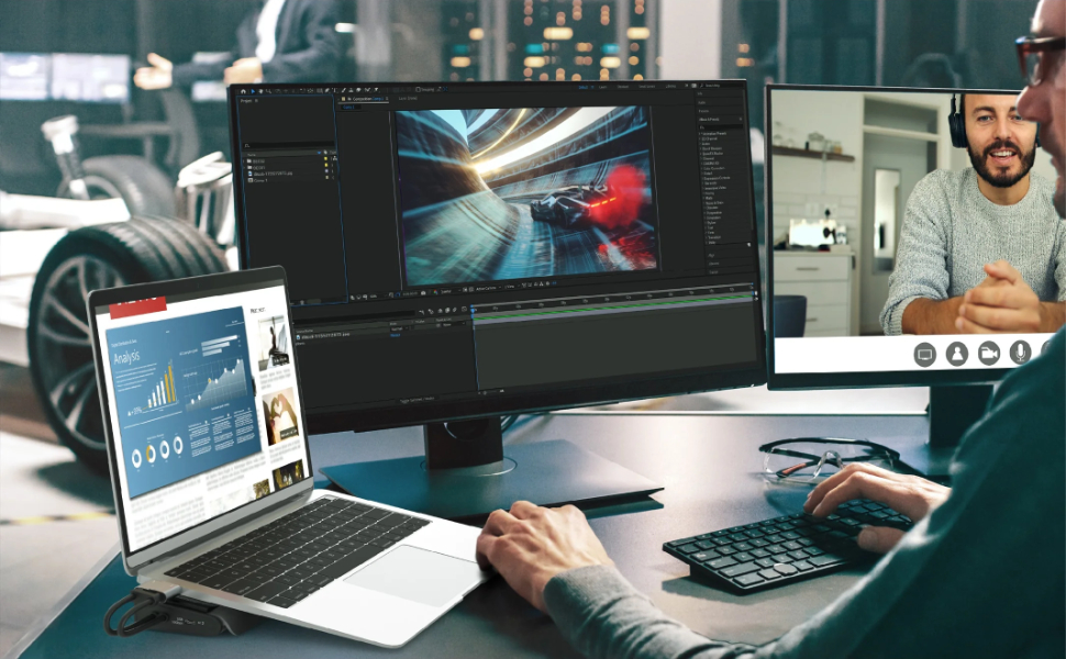 4K 60Hzデュアルディスプレイを増設