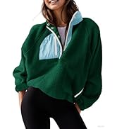 AMEBELLE Women’s Lightweight Fleece Pullover Jacket Cropped Fall Winter Fuzzy Sherpa Jacket Sweat...