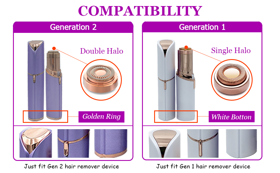 flawless replacement heads gen 1