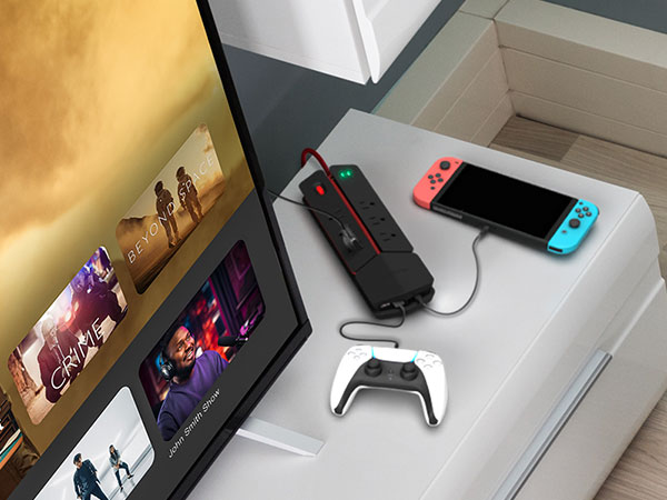 Home Entertainment Power Extender, Power Extender, Surge Protector for TV