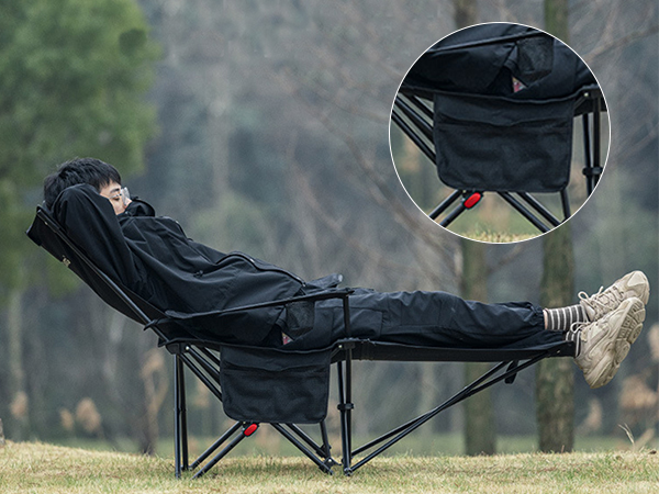 Amazon.co.jp: Blackdog キャンプ椅子 レイチェア 120Kg耐荷重 4