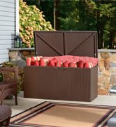 arrow sheds deck box indoor outdoor storage unit steel