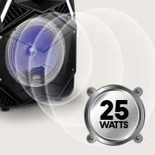 Impex TS 25B 25 W Multimedia Portable Trolley Speaker with Mic & LED Light