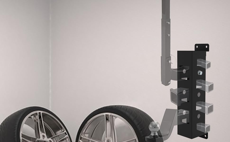 KSWLOR Heavy Duty Wall Mount Hitch Receiver, 1/1.25"/2