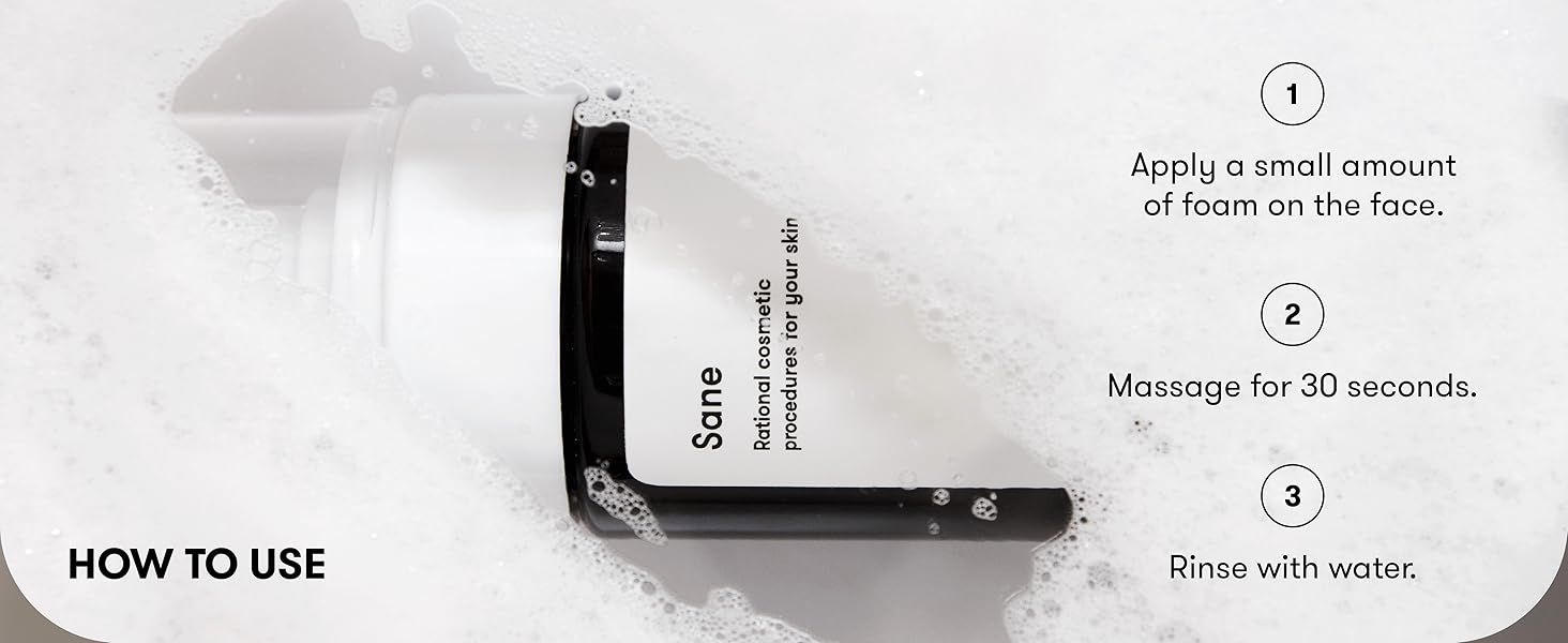 Sane - Cleansing Foam with Wheat Proteins 3% - 5.07 fl oz