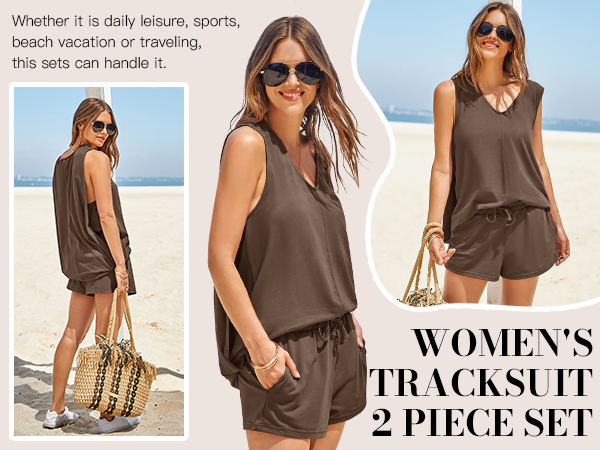 Amazon.com: Fisoew Women's Summer 2 Piece Outfits Short Sets