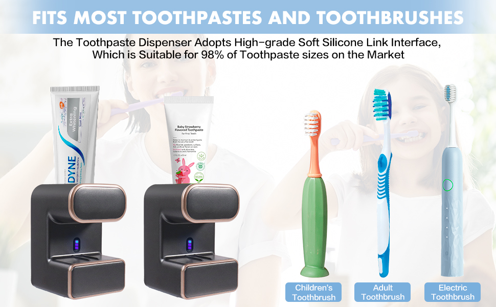 Automatic Toothpaste Dispenser, Electric Toothpaste Dispenser, Toothpaste Dispenser