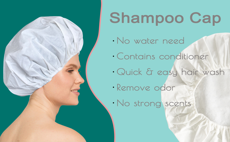 shampoo shower cap no rinse