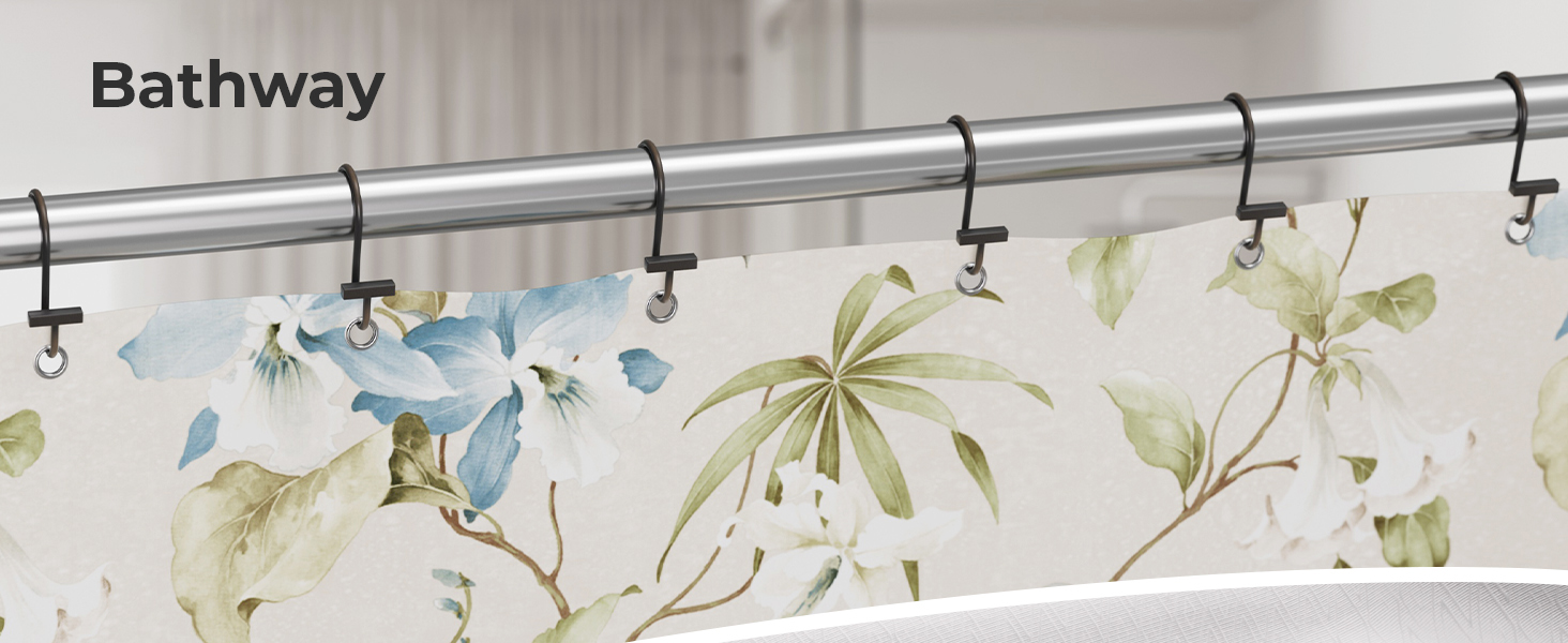 Bathway Shower Curtain Hooks, Bronze Shower Curtain Rings