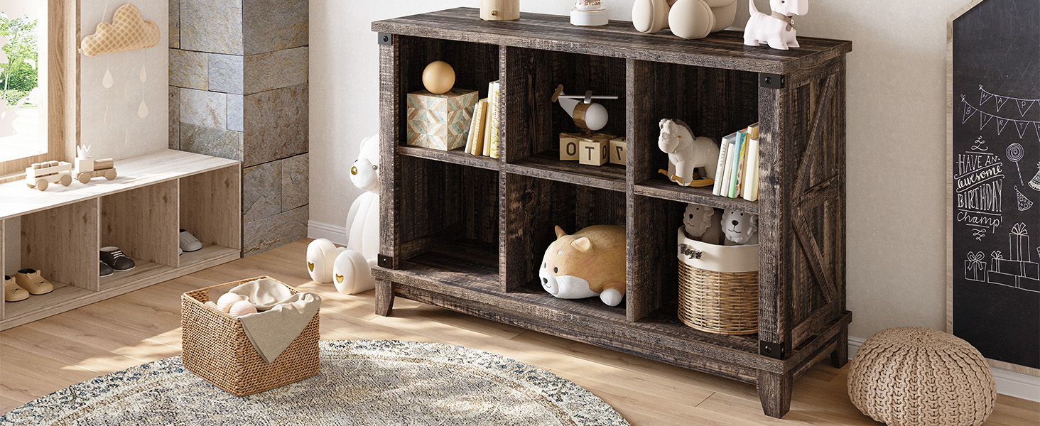 EnHomee 6 Cube Storage Organizer and Shelves for Bedroom