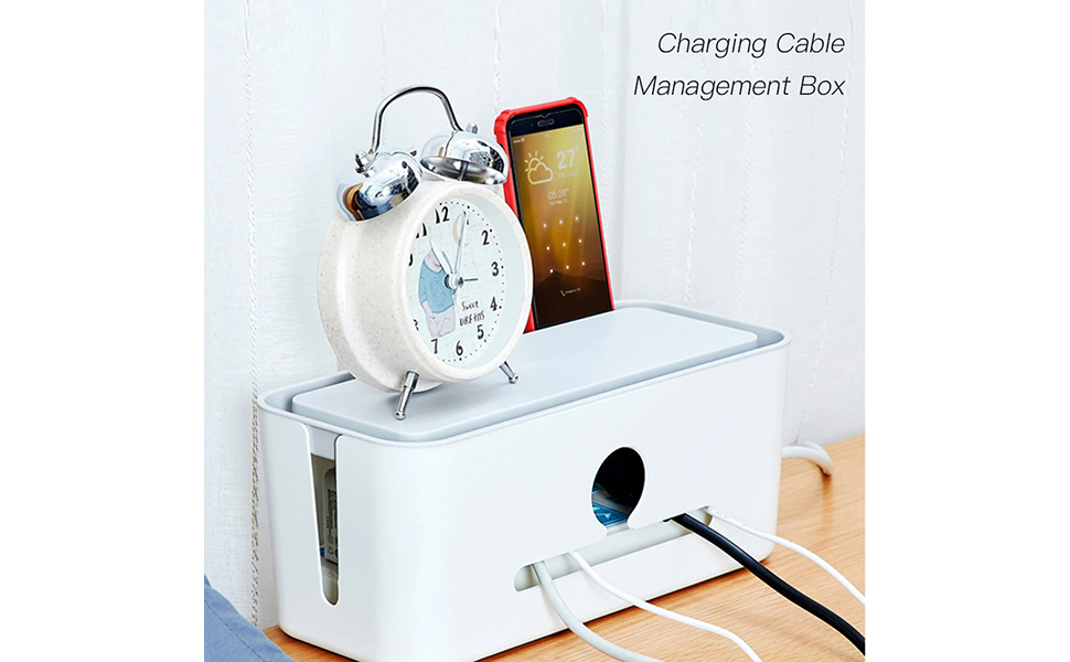 Buy MosQuick® Cable Management Box, Cable Cord Organizer, Cord Management Container Cover for