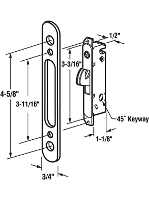 lock size