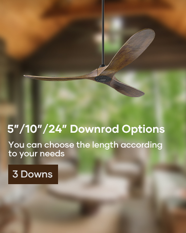 3 Blades Wood Ceiling Fan