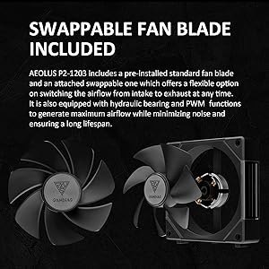 SWAPPABLE FAN BLADE INCLUDED